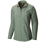 Image of Mountain Hardwear Canyon Long Sleeve Shirt - Women's-Verde-Medium