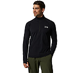 Mountain Hardwear Stretch Half Zip - Men's, Black, Small, 1942331010-S