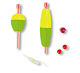 Image of Mr. Crappie Twist On Twist Off Unweighted Pear 1 1/4in, 2 Piece