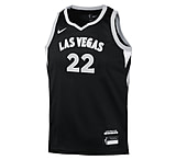 Image of Nike A'ja Wilson Las Vegas Aces 2024 Explorer Edition Big Kids' Boys' Nike Dri-FIT WNBA Swingman Jersey in Black 9Z2B7BWAW01-NAW D9D1FED1