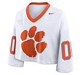 Image of Nike Clemson Logo Nike Women's Dri-FIT College Cropped Jersey in White 03O311VACLN-2B9 2E4855D8