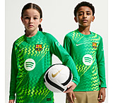 Image of Nike FC Barcelona 2026/27 Stadium Goalkeeper Big Kids' Nike Dri-FIT Soccer Replica Jersey in Green II3610-324 2A702560