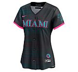 Image of Nike Miami Marlins City Connect Womena TMs Nike Women's Dri-FIT ADV MLB Limited Jersey in Black LM2W0CNEMQM-1U2 EF7ACEEC