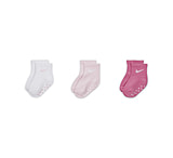 Image of Nike Baby Core Swoosh Gripper Socks 3 Pairs in 5A27DDF6