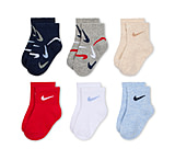 Image of Nike Baby Swooshfetti Ankle Socks 6 Pairs in Multicolor NN1057-042 31CBB439