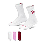 Image of Nike Big Kids' Dri-FIT V-day Crew Socks 3 Pairs in White GN1344-782 05BFEF26