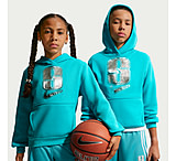 Image of Nike Club Fleece Big Kids' Hoodie in Green IR5580-3 6CC2DEE3