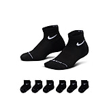 Image of Nike Kids' Dri-FIT Elevated Everyday Ankle Socks 6 Pairs in F68299C4