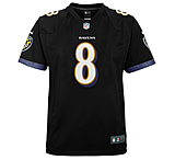 Image of Nike Lamar Jackson Baltimore Ravens Big Kids' Game Jersey in Black Z1B7N3P9RAVLJ-001 2E8CC8B3