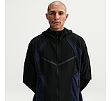 Image of Nike Men's Tech Dri-FIT Woven Color-Block Windrunner Loose Jacket in Black IH8461-010 00070A80