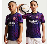 Image of Nike Paris Saint-Germain Away Big Kids' Nike Dri-FIT Soccer Pre-Match Top in Blue IQ6946-420 F821F384