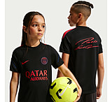 Image of Nike Paris Saint-Germain Strike Big Kids' Nike Soccer Dri-FIT Short-Sleeve Top in Black II2659-010 3B3BA5DB