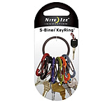Image of Nite Ize S-Biner Key Ring Holder in Black, Silver and Stainless Steel