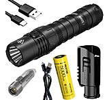 Image of Nitecore MH12S Luminus SST-40-W LED Rechargeable Flashlight w/TIKI UV Keychain Light