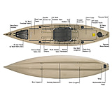 Image of NuCanoe Pursuit Kayak 13.5 ft - Shell