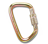 Image of Omega Pacific Modified D .4375in Steel Screw-Lok Carabiner