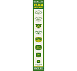Image of Open Road Brands Embossed Tin John Deere Vertical Logos<