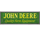 Image of Open Road Brands Rustic Emb Tin Sign John Deere Quality<