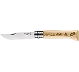 Image of Opinel Tour De France Folding Knive Num.8, 3.35in, w/ Virobloc, 12C27 Sandvik SS, Beechwood Handle