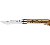 Image of Opinel Wild Life Folding Knive Num.8, 3.35in, w/ Virobloc, 12C27 Sandvik SS, Oak Handle