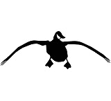 Image of Outdoor Decals Landing Goose 4"x12" White