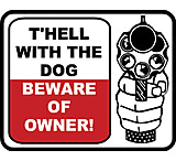 Image of Outdoor Decals T'hell W/ The Dog 2.75"x3" 4 Per Pack