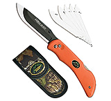 Image of Outdoor Edge RB20C Razor-Lite Knife 3.5 in 420J Steel W/Sheath Rubberized Orange