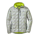 Image of Outdoor Research Filament Hooded Jacket - Men's-Alloy/Jolt-Medium