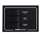 Image of Paneltronics Waterproof DC 3 Position Lighted Rocker &amp; CB