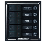 Image of Paneltronics Waterproof DC 5 Position Lighted Rocker &amp; Fuse