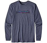 Image of Patagonia Long-Sleeved '73 Text Logo Cotton/Poly Responsibili-Tee - Men's