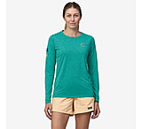 Image of Patagonia Women's Long Sleeve Cap Cool Daily Graphic Shirt - Waters 59C2D4E8