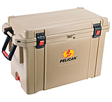 Image of Pelican 95QTTAN Cooler 95Qt Elite Sloped Drain Fish Scale Tan
