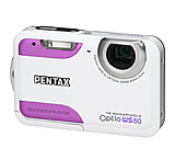 Image of Pentax Optio WS80 Water Resistant White &amp; Purple Digital Camera