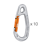 Image of Petzl Tiptop Steel Carabiners - 10 Pack