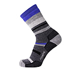 Image of Point 6 Hiking Mixed Stripe Medium Crew Socks - Men's
