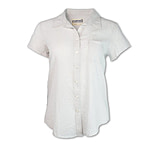 Image of Purnell Short-Sleeved Pinstripe Shirt - Women's