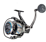 Quantum Benchmark Spinning Reel, SZ 2500 Reel, 5+1 Bearings, 6.2-1 Ratio, Aluminum Frame, SEALOQ 6 Protection, GEARTEQ Machined Gears, CFX200 Carbon Fiber Xtreme Drag, Silver/Blue, BK2500.B2