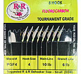 Image of R&amp;R Tackle R&amp;R Fluorocarbon Sabiki Size 4 8 Hooks 10Lb/6Lb