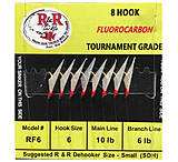 Image of R&amp;R Tackle R&amp;R Fluorocarbon Sabiki Size 6 Hooks 10Lb/6Lb