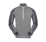 Image of Rab Aeon Plus Zip Long Sleeve Tee - Men's-Nickel