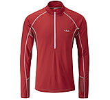 Image of Rab Confluent Long Sleeve Zip Tee - Men's-Cayenne-Large