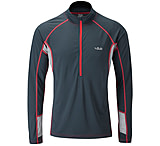Image of Rab Confluent Long Sleeve Zip Tee - Men's-Ebony-Large