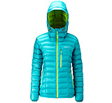 Image of Rab Continuum Hoodie - Women's-Tasman/Chartreuse-Medium
