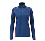 Image of Rab Dryflo 150 Long Sleeve Zip Top - Women's-Ink-Medium