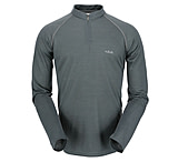 Image of Rab MeCo 140 Long Sleeve Zip Tee - Men's-Smoke-Large