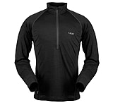 Image of Rab MeCo 165 Long Sleeve Zip Tee - Men's-Black-Large