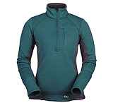 Image of Rab Power Stretch Zip Top - Women's-Teal-Medium