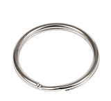 Image of Rothco 1 Split Ring / Nickel - 50 Pack