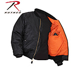 Rothco Concealed Carry MA-1 Flight Jacket, Black, 77354-Black-5XL